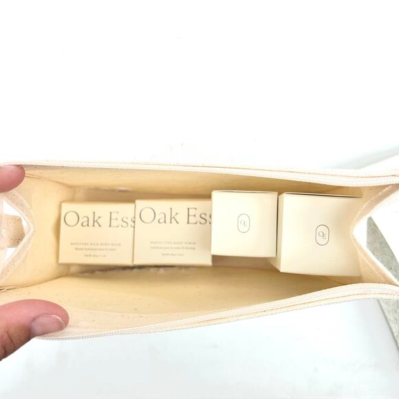 New Oak Essentials Jenni Kayne Travel Body Routine Set Oil Scrub Balm Wash - Picture 7 of 9